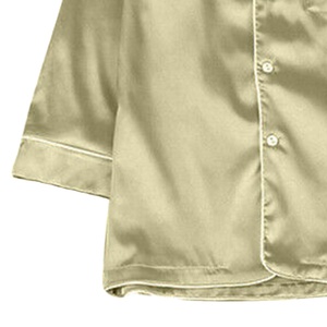 Ensemble de pyjamas d'été en satin de soie pour femmes, quatre pièces, manches courtes - Product Image 3