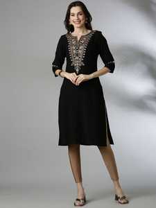 Indian Traditional Wear Viscose Rayon Kurti Tunic for Women Knee Length Ethnic Wear Casual Pakistani Indian Outfit for Women - Product Image 6