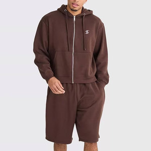 Ensemble sweat à capuche et short assorti pour homme, vêtements de sport élégants pour la salle de sport et les activités de plein air - Product Image 1