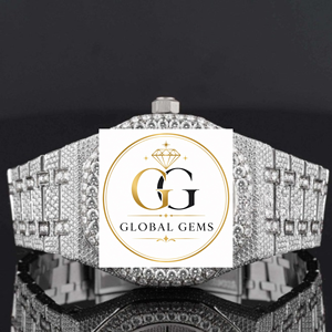 <b>Top</b> Quality <b>Rose</b> Gold Automatic VVS Moissanite Diamond Watch Rubber strap for Men or Luxury Wristwatch Available at Good Price - Product Image 1