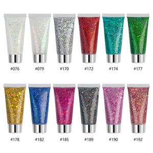 เจลกลิตเตอร์โฮโลแกรม 8 สี เนื้อหนา ใช้ได้หลากหลายสำหรับใบหน้าและร่างกาย เหมาะสำหรับงานเทศกาลและปาร์ตี้ - Product Image 1