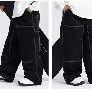 Pantalones de Esquí Holgados para Hombre, Tallas Grandes, Personalización OEM, Impermeables, Transpirables, con Ventilaciones, para Snowboard y Esquí de Invierno - Product Image 6