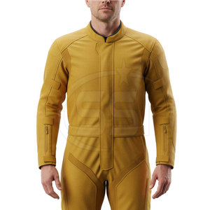 Traje de Motocicleta de Cuero Duradero y Transpirable, Hecho a Medida para Pilotos Profesionales de Pista - Diseño Cómodo para Todas las Estaciones - Product Image 2