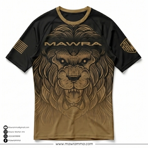 Rashguard BJJ personnalisé haute densité anti-UV à manches courtes, maillot de compression MMA pour hommes, équipement d'entraînement de Jiu Jitsu, uniformes BJJ en gros - Product Image 3