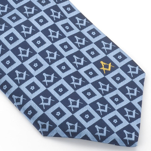 Accesorios de Regalia Masónica 2026: Corbata Formal para Hombre Hecha a Mano con Seda Estampada, Compás Cuadrado, Servicio OEM, Ecológica y Transpirable - Product Image 5
