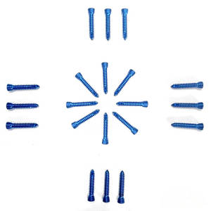 Tornillo de Bloqueo Veterinario Autorroscante de Titanio para Implantes Ortopédicos, Paquete de 100 Unidades, Java Surgical - Product Image 2