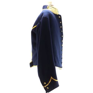 Cet article est une veste de cavalerie de l'Union, fabriquée en laine bleu foncé avec des bordures jaunes. - Product Image 4