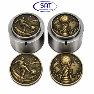 เครื่องประดับนกเหยี่ยวฟาดสัญลักษณ์ฟุตบอลสำหรับเหรียญที่ระลึกตามสั่งเหรียญกษาปณ์และลายนูนอาร์เจนตินาบราซิล - Product Image 1
