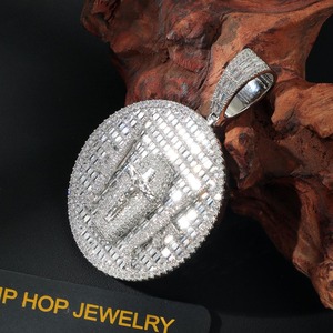 Collar de Jesús con Micro Pavé, Colgante Hip Hop con Dijes de Jesús, Joyería de Diamantes Baguette para Hombre, Protección Religiosa - Product Image 4