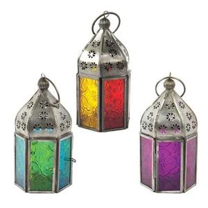 Lanternes décoratives multicolores avec lanterne marocaine gravée à la main pour la décoration de la maison, la décoration de la pièce, le jardin et la décoration festive - Product Image 4