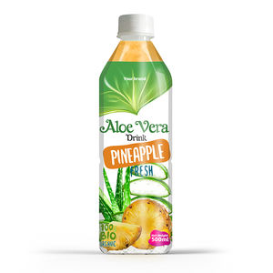 Jus de fruits aromatisé Tan Do Aloe Vera 500ml en bouteille PET, faible en gras, 100% pur, saveurs ananas, fruit de la passion, mangue, noix de coco, 10 Brix - Product Image 3