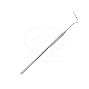 เครื่องมือตรวจฟันม้าแบบมีแถบยึด ทำจากสแตนเลส ขนาด 17 นิ้ว ปลาย 2 มม. สำหรับสัตวแพทย์ - Product Image 4