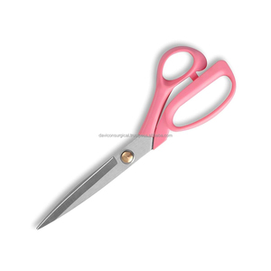 Ciseaux de tailleur professionnels, à main, en acier inoxydable, robustes, de couleur rose, pour la couture à domicile, l'artisanat, le quilting - Product Image 6