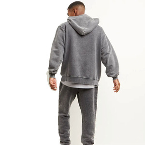 Conjunto Deportivo Cortavientos de Fabricación Pakistaní, Estilo Casual con Capucha, Otoñal, Vintage, Personalizable, Lavado Ácido, Unisex, Resistente al Viento - Product Image 4