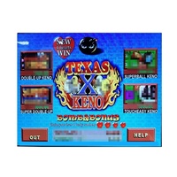 Jeu vidéo d'arcade Texas Keno-4 Hearts à moniteur unique, prise en charge de l'anglais pour machine de jeu à monnayeur, carte de jeu WMS550 POG, prise UE d'usine