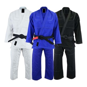 Uniforme Profesional de Taekwondo para Gimnasio, Mezcla de Poliéster/Algodón, Secado Rápido, Transpirable, Ligero, Duradero, Personalizable Frontalmente, para Entrenamiento - Product Image 1