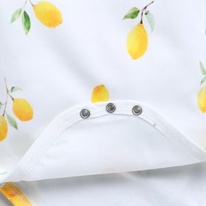 Body en bambou élasthanne biologique de qualité supérieure à manches longues imprimé citron et amour Sous-vêtements pour bébé - Product Image 4