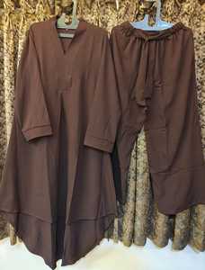 Conjuntos coreanos paquistaníes importados Kurtis | Top plisado | Ajuste de tallas XL a 5XL | Elegante, cómodo y listo para viajar - Product Image 3