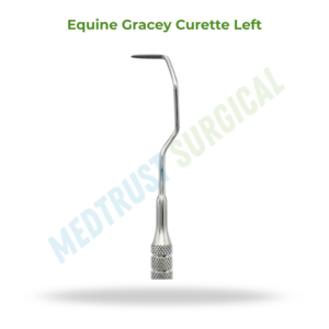Cureta Gracey Equina Izquierda de 17 Pulgadas (43 cm), Instrumento Dental Veterinario para Limpieza Periodontal en Caballos - Product Image 2