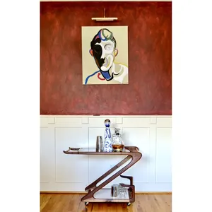 Luxury Handmade Metal Decorative <b>Bar</b> Cart for Modern Homes Premium Handmade Metal Rolling Kitchen <b>Utility</b> Cart safe plated - Product Image 6