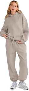 Conjunto de Sudadera con Capucha Oversize y Pantalones de Chándal de Forro Polar Premium para Mujer, Conjunto Deportivo de Sudadera con Capucha y Pantalones de Chándal para Mujer - Product Image 2