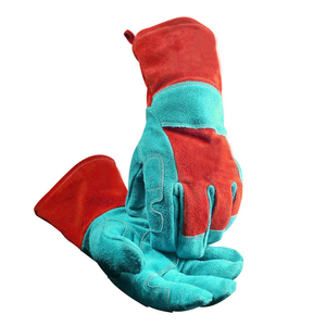 Gants de soudage en cuir de vachette de qualité supérieure avec doublure en Kevlar, résistance aux hautes températures, gants de protection pour soudeurs - Product Image 1