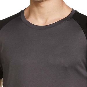 Camiseta de Manga Raglán para Hombre, de Secado Rápido, Cuello Redondo, Corte Regular, Color Sólido, Informal, 100% Poliéster, Tejido de Punto - Product Image 4