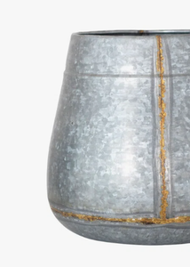 Modern Powder Coated Iron Planters for Garden and Home Outdoor Floor Decoration Gold Color - Product Image 6