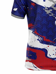 เสื้อโปโลแขนสั้นผู้ชาย Corex พิมพ์ลายแบบ Sublimation แห้งเร็ว ผลิตจากโพลีเอสเตอร์ สไตล์ลำลองสำหรับเล่นกีฬา - Product Image 6