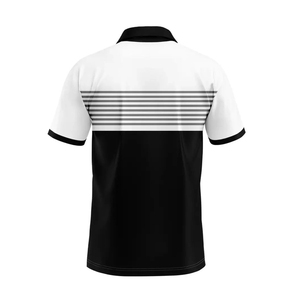 T-shirts Polo Rayés Oversize à Manches Courtes pour Hommes – Personnalisables avec Logo – Vente en Gros – Tenues Décontractées, de Sport (Gym, Tennis, Basketball) et Vintage - Product Image 2