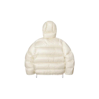 Blouson matelassé noir à capuche pour homme, rembourré en coton, coupe-vent, respirant, col montant, décontracté, manteau d'hiver, coupe droite, fermeture éclair, couleur unie