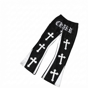 OEM High Quality <b>Elastic</b> <b>Waist</b> Men's Sweatpants 100% Cotton Fabric Baggy Oversized Safari Style Waterproof Windproof Breathable - Product Image 1