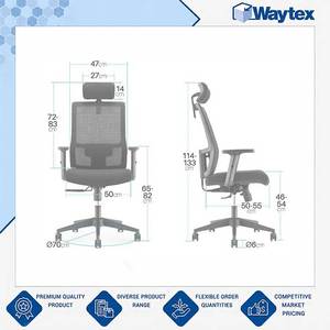 Silla de Oficina Ergonómica Profesional ACRUX de Malla Negra de Alta Elasticidad y Calidad Premium con Soporte Lumbar Dinámico - Product Image 2