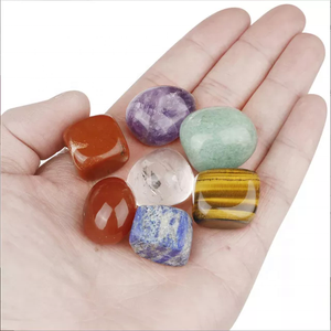 Ensemble de 7 chakras naturels avec sac pour la guérison et la méditation, prix d'usine - Product Image 4