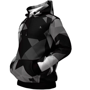 Sweat à capuche sportif pour homme, sublimation, impression personnalisée, tissu polaire 100% polyester, vêtements de sport d'hiver 2026 - Product Image 2