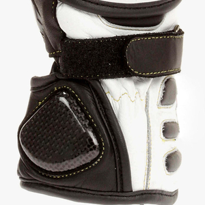 Gants de moto en cuir Sports World pour la course, à doigts entiers, coupe-vent, avec fermeture auto-agrippante, revêtement en polyuréthane, pour usage extérieur en hiver - Product Image 4
