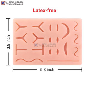 Complete Suture Kit Advanced Suture Stitching <b>Practice</b> Kit 19 Pre Cut Wounds Medic Instruments Assorted Sutures <b>Practice</b> - Product Image 5