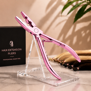 Pinzas profesionales de acero inoxidable para extensiones de cabello, herramienta para microanillos y cuentas - Product Image 6