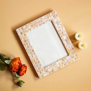 Mother of Pearl Photo <b>Frame</b> (Medium) | Handcrafted Shell Inlay <b>Picture</b> <b>Frame</b> | Luxury Decorative <b>Frame</b> - Product Image 3