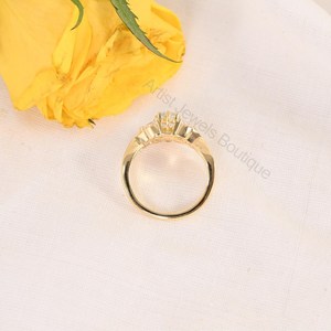 Natural Aquamarine Pear Cut Bridal Ring 925 Sterling <b>Silver</b> & <b>Solid</b> Gold Fine Jewelry OEM ODM Wholesale Supplier - Product Image 4