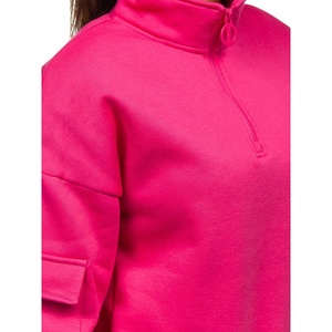 2025 nueva sudadera transpirable con forro de otoño e invierno para mujer de talla grande europea, venta al por mayor, moda urbana deportiva de lana personalizada - Product Image 6