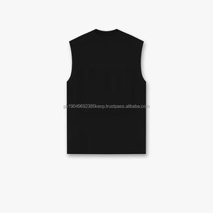 Débardeur Homme Surdimensionné Personnalisé Respirant Nylon Spandex Extensible Gym Sans Manches - Product Image 4