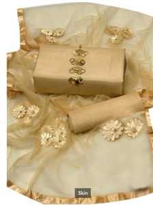 Traje de Boda Tradicional Indio-Pakistaní para Mujer, en Seda Bordada, Corte Regular, Largo hasta el Suelo, para Todas las Temporadas - Product Image 6