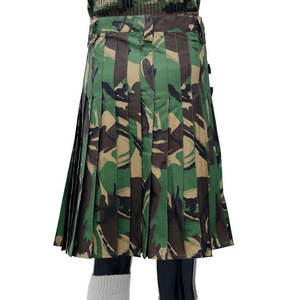 Kilt tactique Highland fait main pour homme, ajustement parfait, camouflage vert, kilt utilitaire cargo 2026 - Product Image 4
