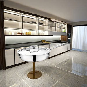 Sartén Triple de 24 cm, Acero Inoxidable de Grado 304, Resistente, Antiadherente, Perfecta para Freír, Saltear, Asar y Uso Diario - Product Image 1