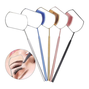 Black <b>Mated</b> Color HD Eyelash Mirrors Premium Lash Mirrors Angled Inspection Tools OEM ODM Private Label Wholesale Supplier - Product Image 3