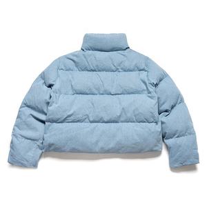 Chaqueta acolchada Vintage Unisex, cómoda, 100% algodón, cuello levantado, cremalleras de longitud corta, chaqueta tejida de estilo callejero para hombres - Product Image 2