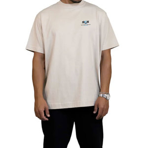 T-shirt surdimensionné personnalisé avec logo imprimé pour hommes, manches courtes, vêtements décontractés, 100% coton, coupe ample - Product Image 5
