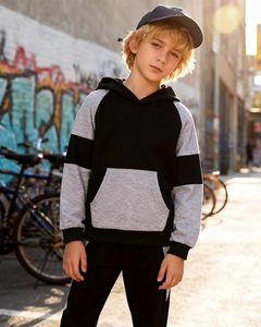 ชุดฮู้ดดี้และกางเกงวอร์มเด็ก ชุดวอร์มเด็กฤดูหนาว ผ้าฟลีซอุ่นๆ ชุดลำลองเด็กชายเด็กหญิง ชุดกีฬา - Product Image 4