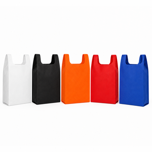 ถุงช้อปปิ้งแบบใช้ซ้ำได้ คุณภาพพรีเมียม สีส้ม ทนทาน รูปทรงตัวยู ผลิตจากผ้าไม่ถักทอ สำหรับโปรโมชั่นร้านขายของชำ จัดจำหน่ายโดยโรงงาน - Product Image 6